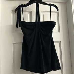 Loft Strapless w/tie around neck Vintage Sz M